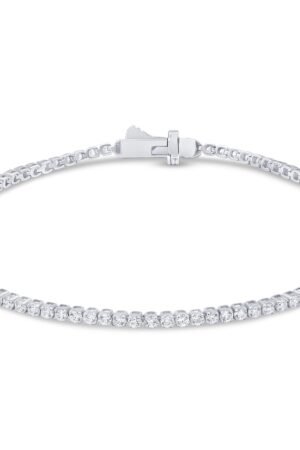 <span style="color:purple">SPECIAL!</span> 2.12ct G SI 14KT White Gold Diamond Tennis Bracelet 7"