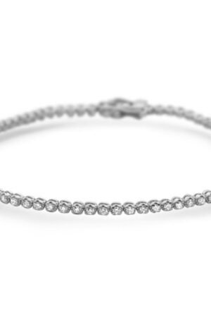 <span style="color:purple">SPECIAL!</span>1.00ct 14K White Gold Trendy Diamond Tennis Bracelet 7"