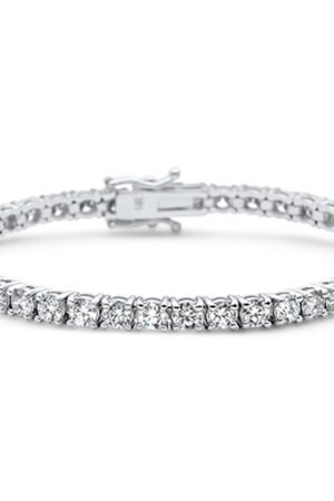 <span style="color:purple">SPECIAL!</span> 5.98ct 14KT White Gold Diamond Tennis Bracelet 8"