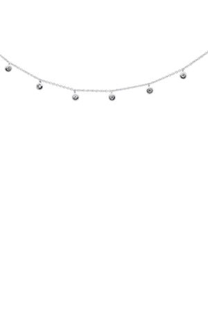 <span>DIAMOND CLOSEOUT! </span>.20ct G SI 14K White Gold Diamond Drop Style Diamond by the Yard Pendant Necklace 18"