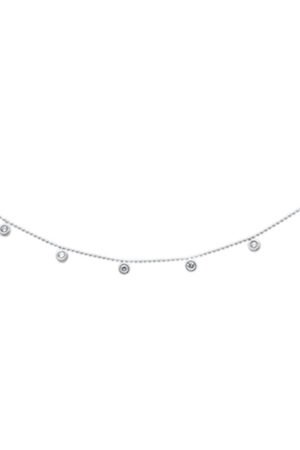 <span>DIAMOND CLOSEOUT! </span>.32ct G SI 14K White Gold Diamond Bead Style Chain Dia By The Yard Pendant Necklace