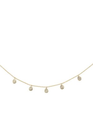 <span>DIAMOND CLOSEOUT! </span>.27ct G SI 14K Yellow Gold Diamond Bead Style Chain Dia by The Yard Pendant Necklace